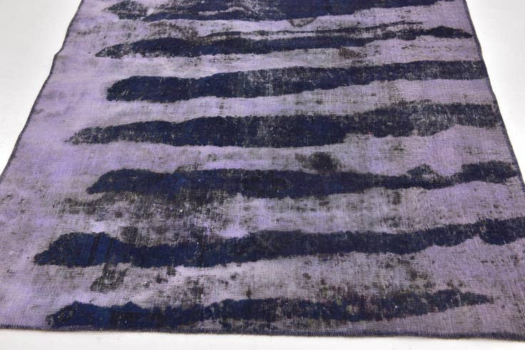 Detail image of 4' 9 x 8' Hand Knotted Ultra Vintage Persian Wool Rug