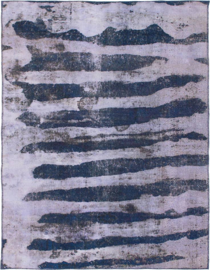 Detail image of 4' 9 x 8' Hand Knotted Ultra Vintage Persian Wool Rug