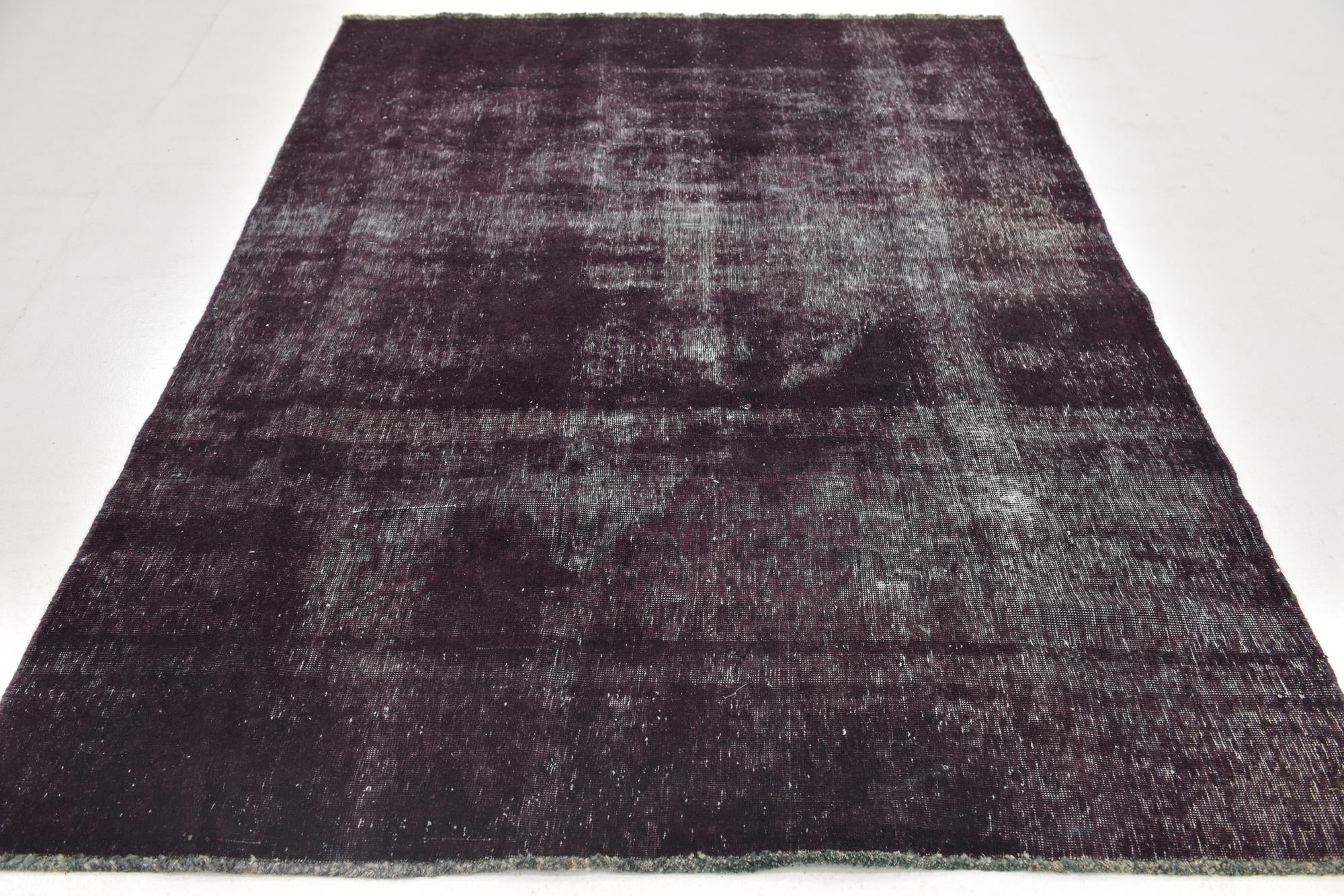 5' 9 x 8' Hand Knotted Ultra Vintage Persian Wool Rug
