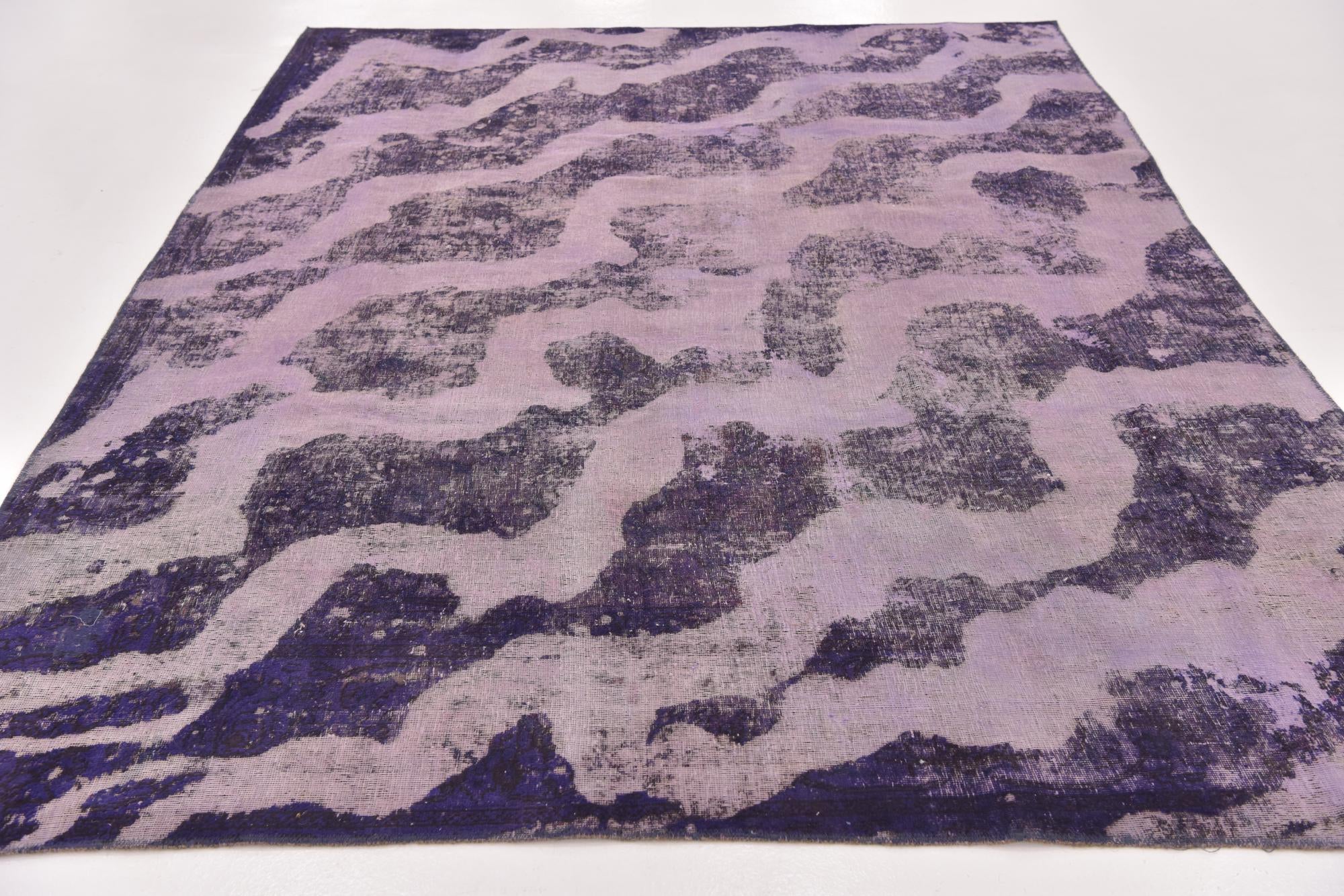 7' x 9' Hand Knotted Ultra Vintage Persian Wool Rug