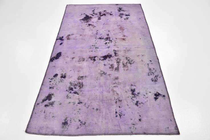 Detail image of 3' 8 x 6' 8 Hand Knotted Ultra Vintage Persian Wool Rug