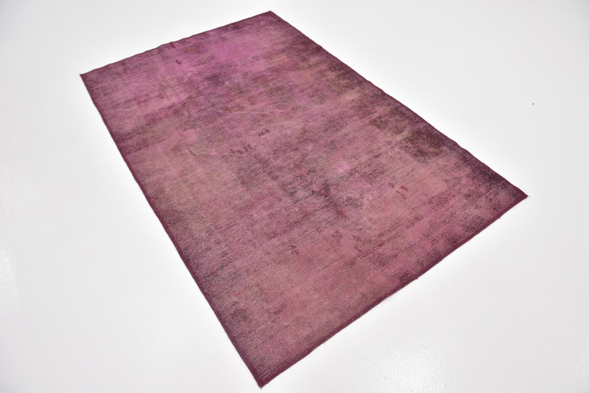 4' 2 x 6' 4 Hand Knotted Ultra Vintage Persian Wool Rug