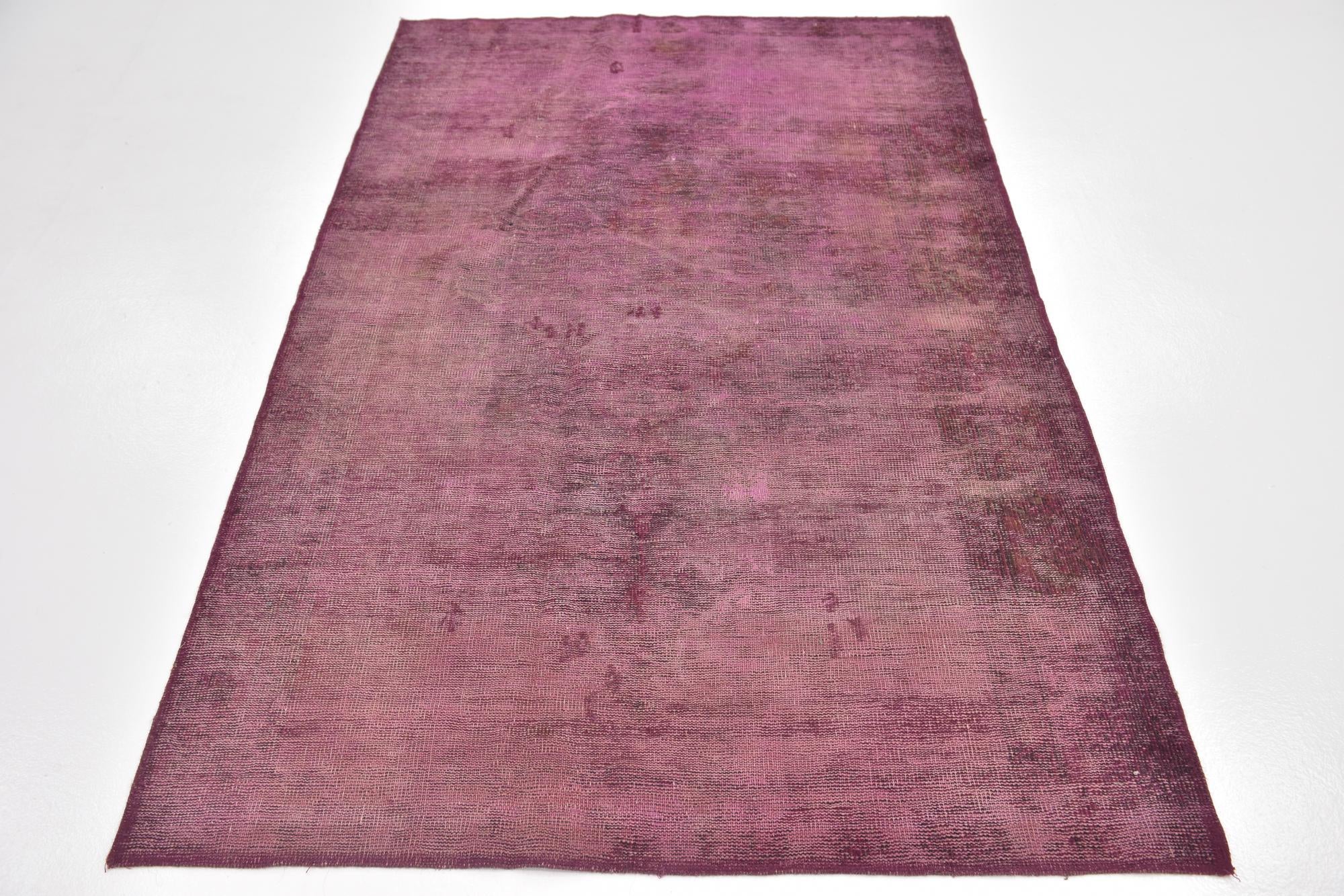 4' 2 x 6' 4 Hand Knotted Ultra Vintage Persian Wool Rug