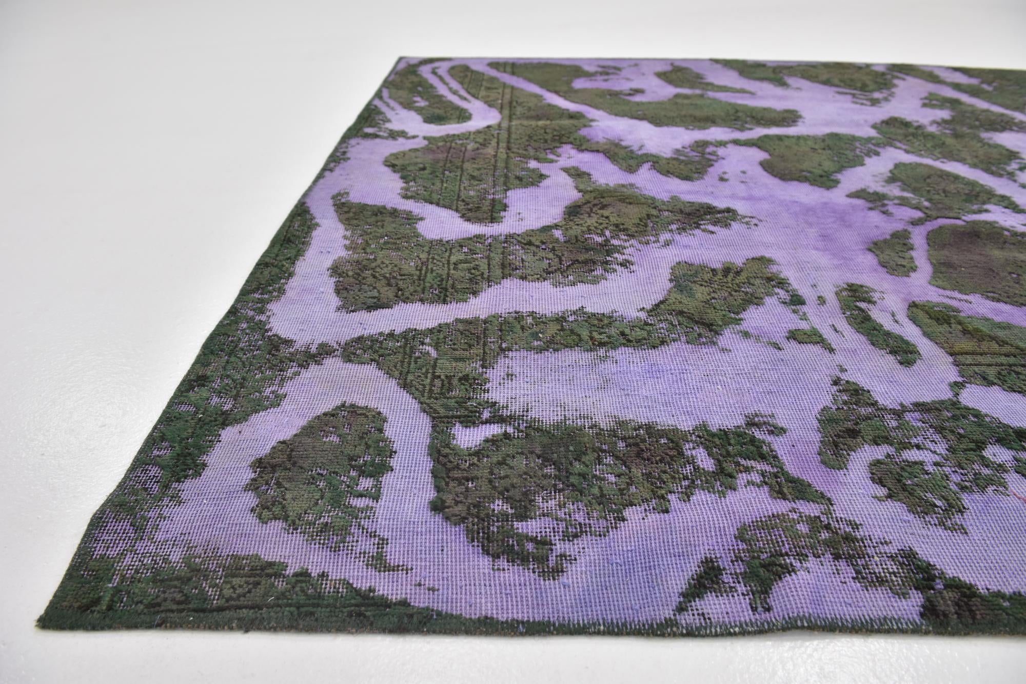 5' 7 x 7' 9 Hand Knotted Ultra Vintage Persian Wool Rug