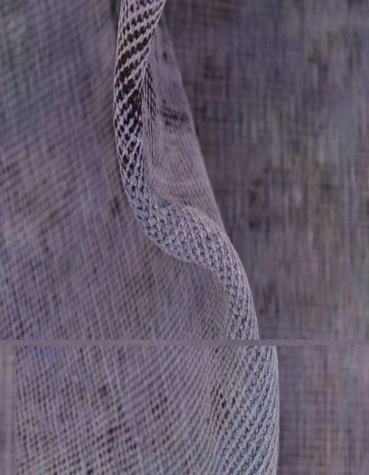 Detail image of 6' 3 x 8' 7  Hand Knotted Ultra Vintage Persian Wool Rug