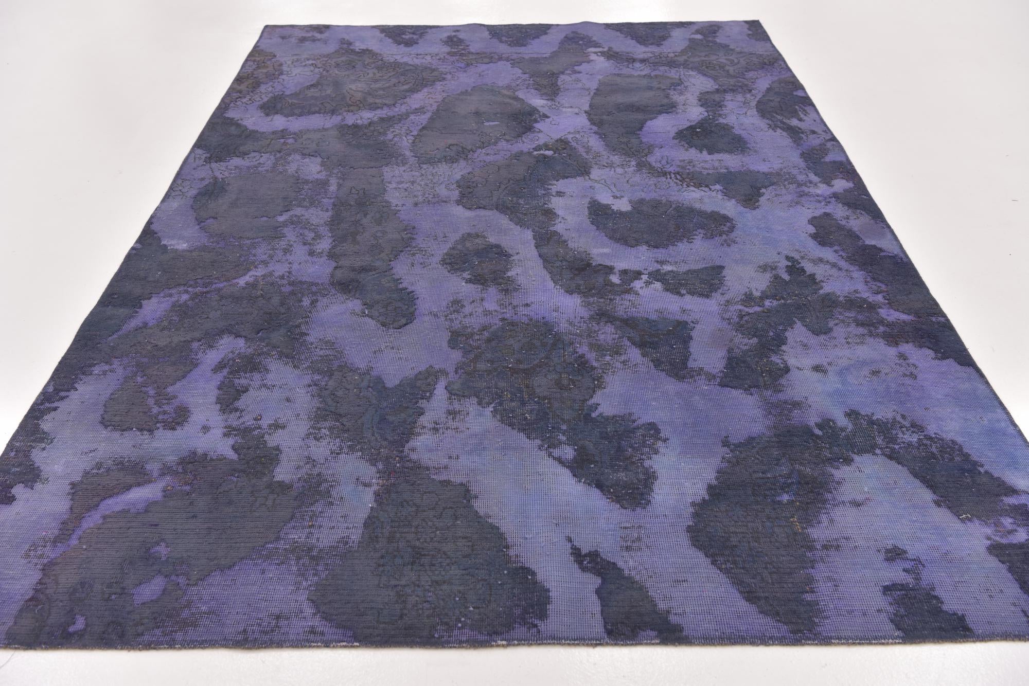 6' 5 x 9' Hand Knotted Ultra Vintage Persian Wool Rug