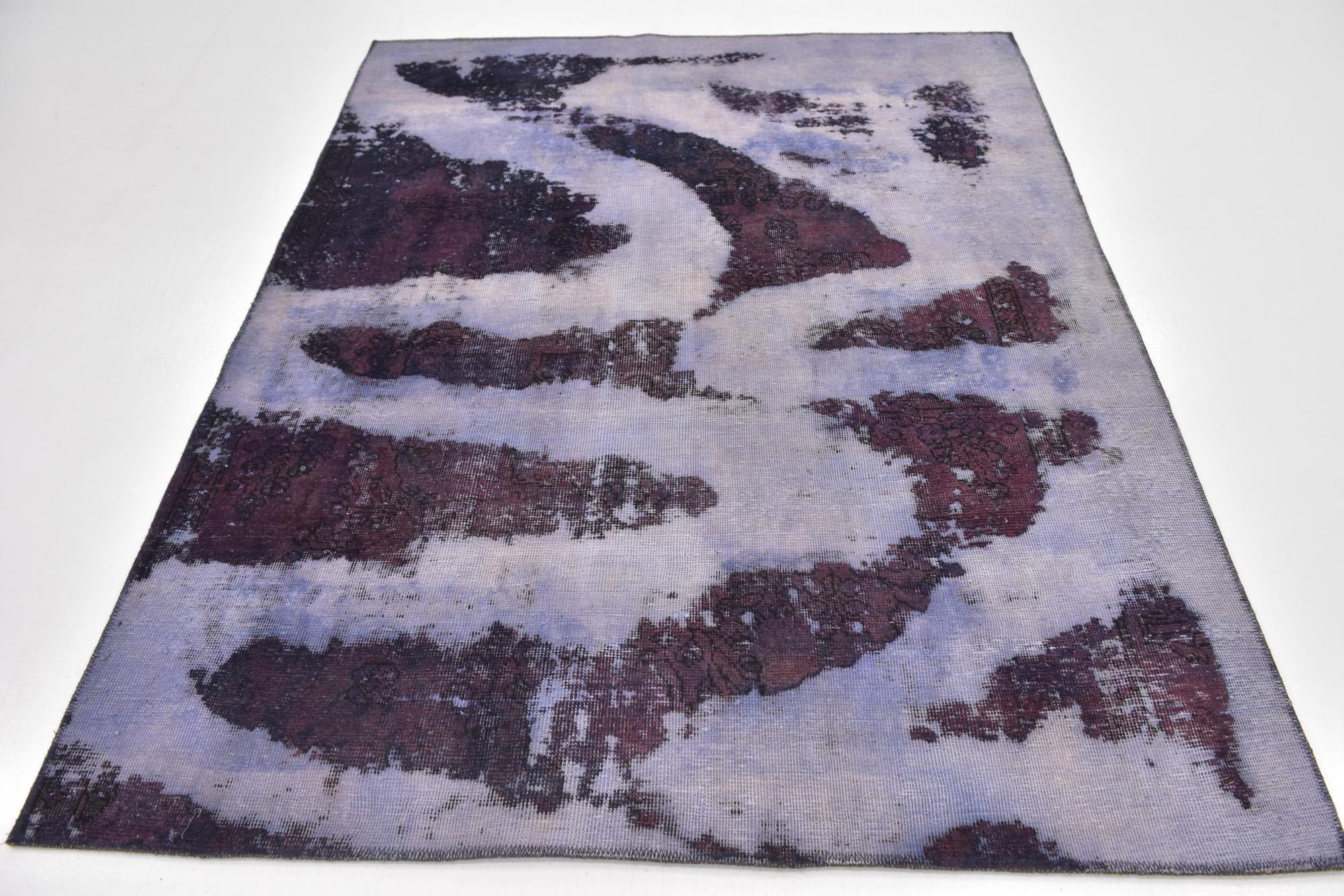 5' 5 x 6' 10 Hand Knotted Ultra Vintage Persian Wool Rug