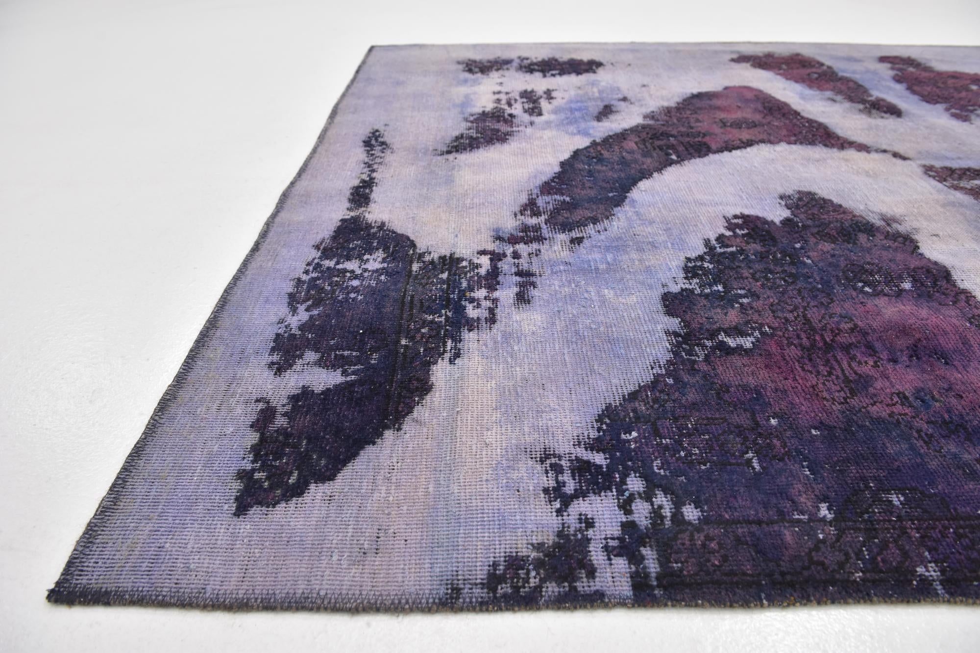 5' 5 x 6' 10 Hand Knotted Ultra Vintage Persian Wool Rug