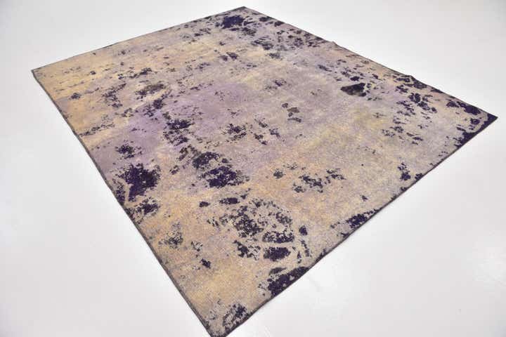 7' 3 x 8' 9 Hand Knotted Ultra Vintage Persian Wool Rug