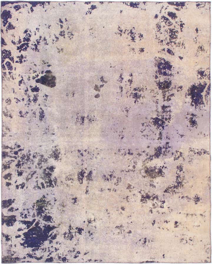 7' 3 x 8' 9 Hand Knotted Ultra Vintage Persian Wool Rug