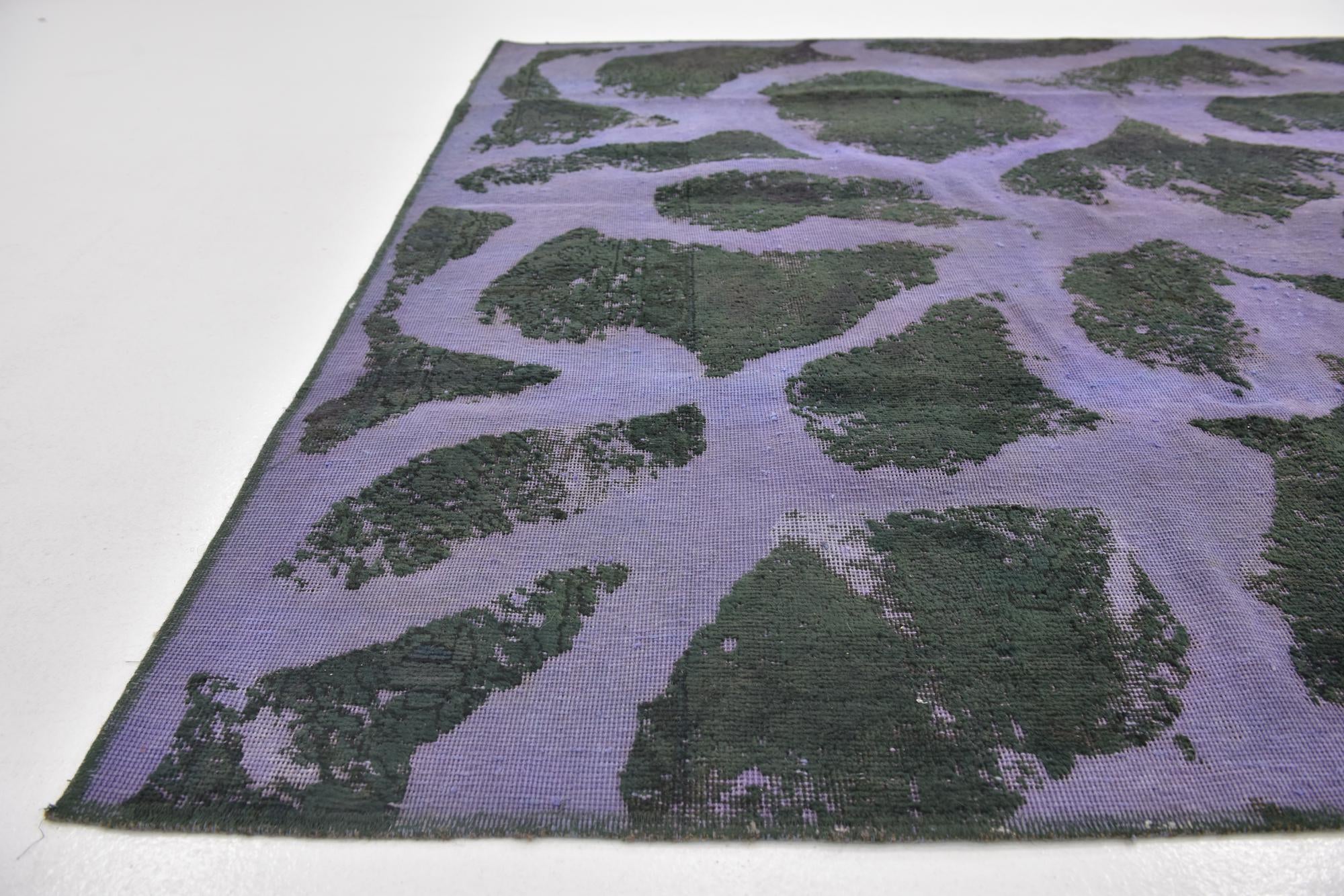 6' 2 x 9' 4 Hand Knotted Ultra Vintage Persian Wool Rug