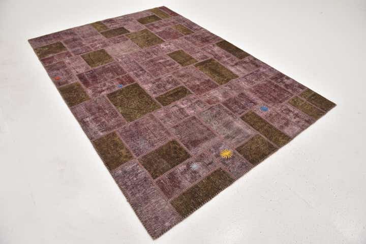 5' 10 x 8' 4 Hand Knotted Ultra Vintage Persian Wool Rug