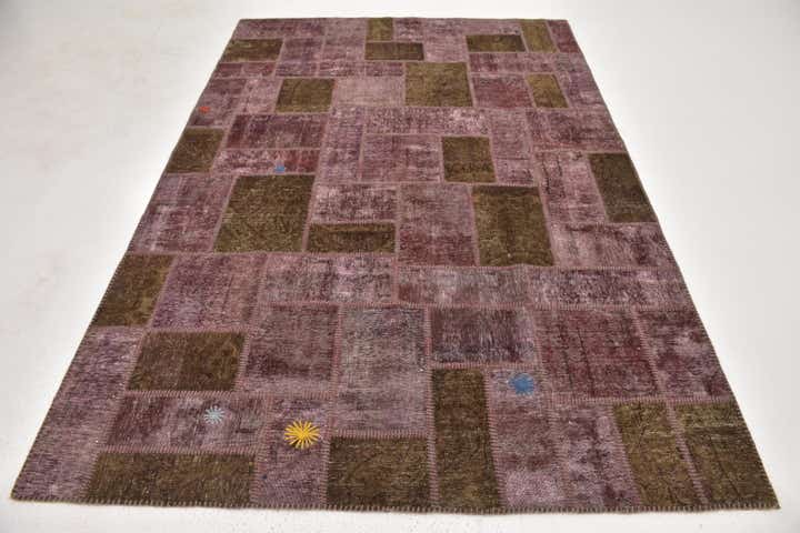 5' 10 x 8' 4 Hand Knotted Ultra Vintage Persian Wool Rug