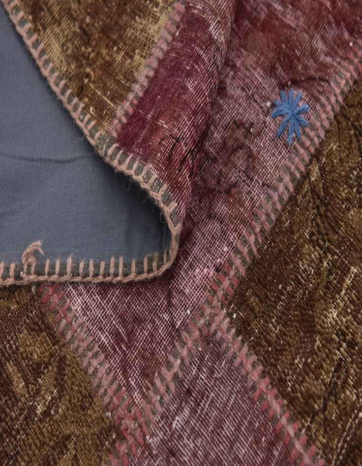 Detail image of 5' 10 x 8' 4  Hand Knotted Ultra Vintage Persian Wool Rug