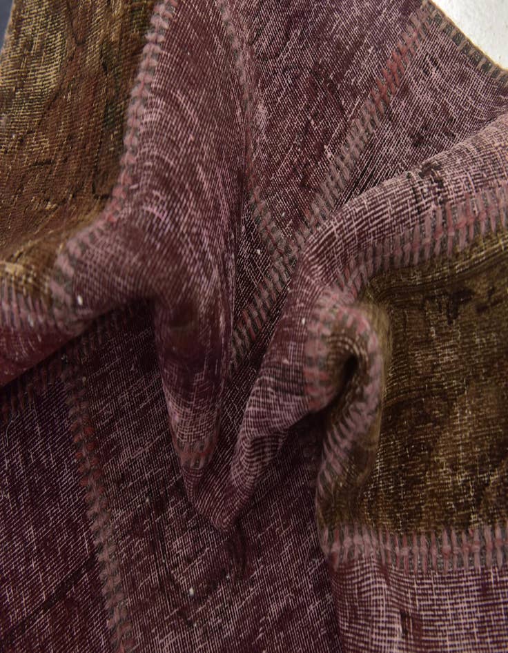 Detail image of 5' 10 x 8' 4  Hand Knotted Ultra Vintage Persian Wool Rug