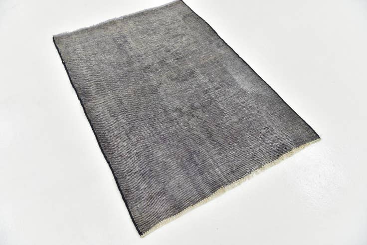 Detail image of 3' 3 x 4' 8 Hand Knotted Ultra Vintage Persian Wool Rug