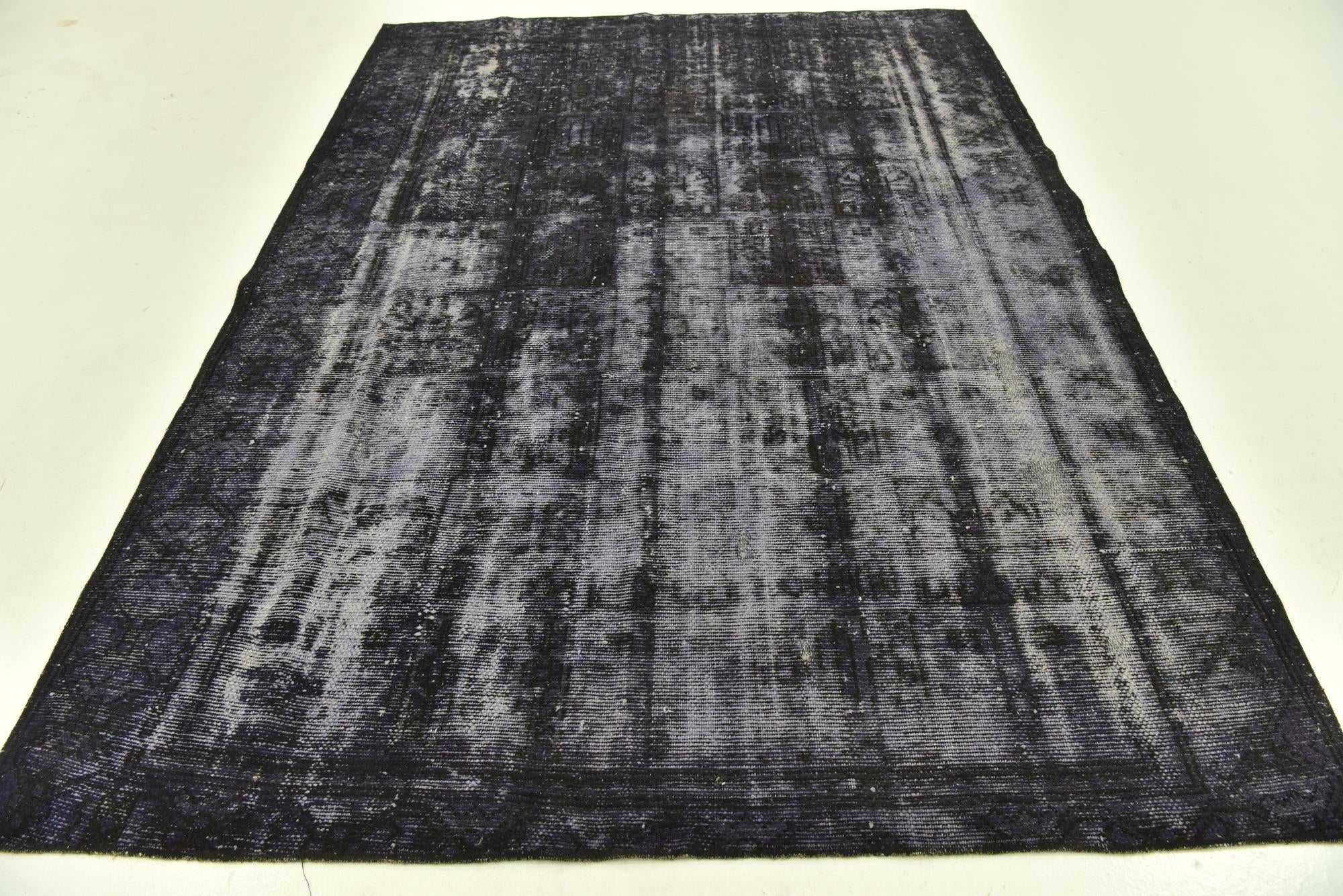 6' 7 x 9' Hand Knotted Ultra Vintage Persian Wool Rug