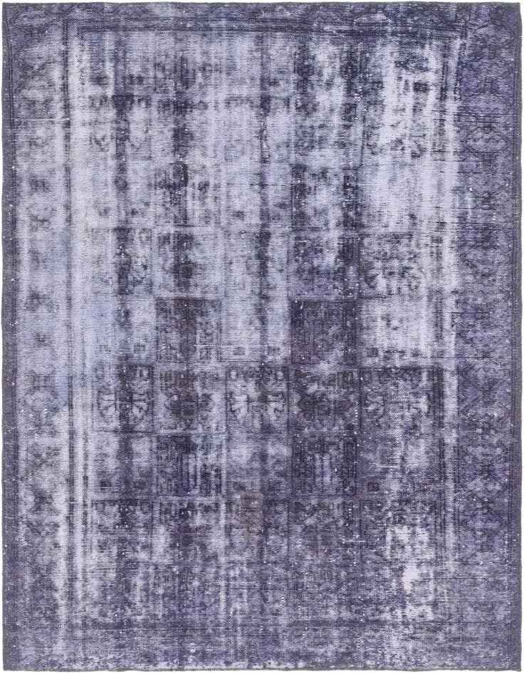 Detail image of 6' 7 x 9' Hand Knotted Ultra Vintage Persian Wool Rug