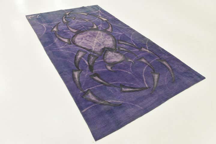 5' 8 x 10' Hand Knotted Ultra Vintage Persian Wool Rug