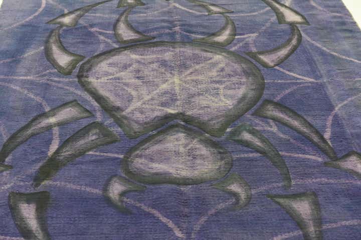 5' 8 x 10' Hand Knotted Ultra Vintage Persian Wool Rug