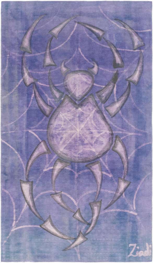 5' 8 x 10' Hand Knotted Ultra Vintage Persian Wool Rug