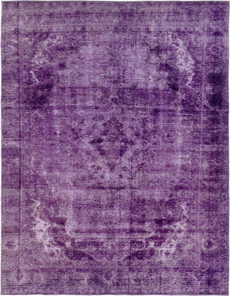 Detail image of 7' 4 x 10' 9 Hand Knotted Ultra Vintage Persian Wool Rug