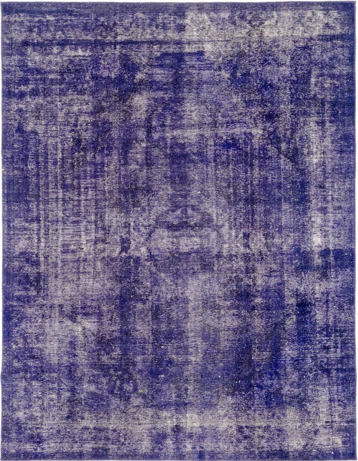 Detail image of 7' 10 x 11' 6 Hand Knotted Ultra Vintage Persian Wool Rug