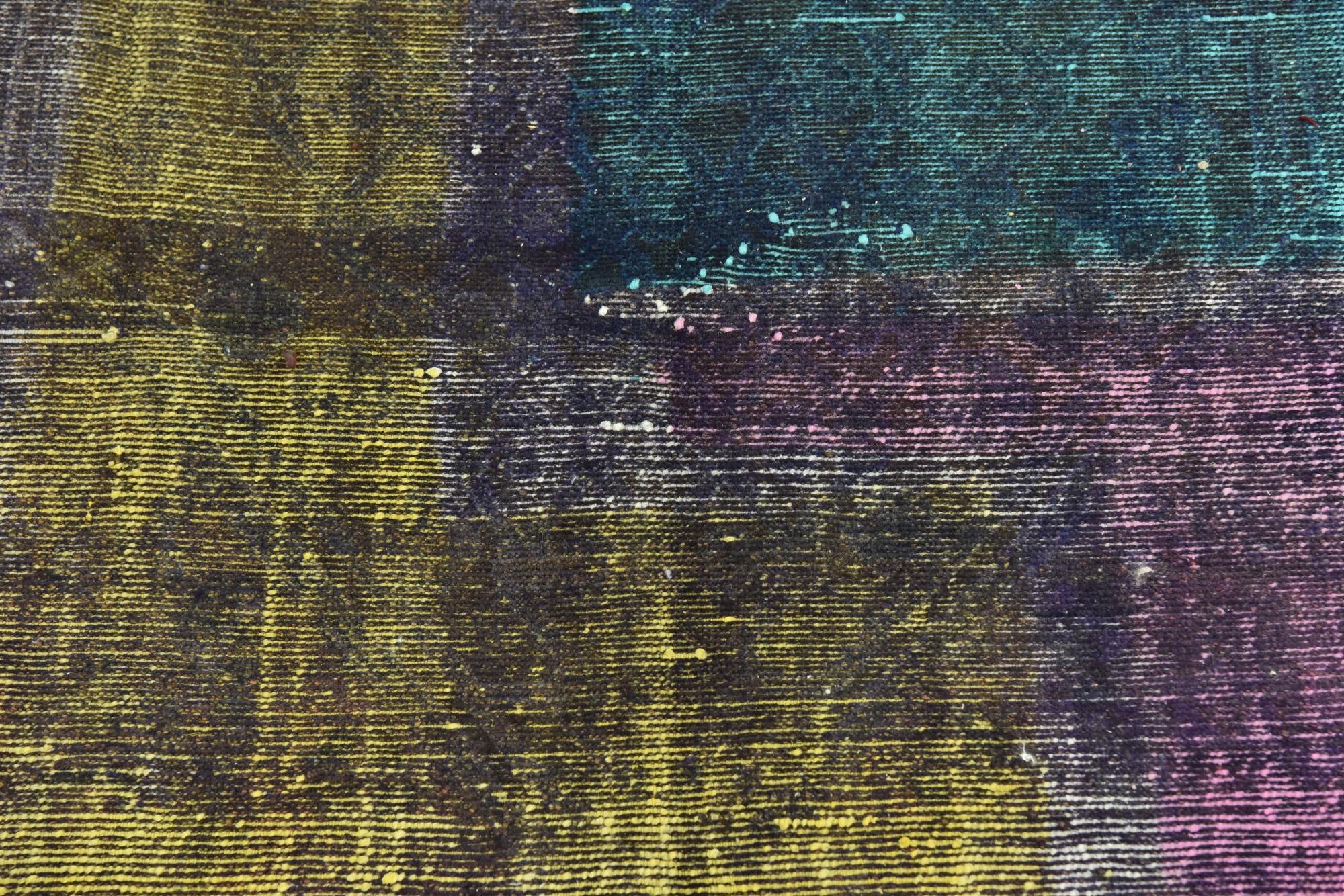 3' 9 x 7' Hand Knotted Ultra Vintage Persian Wool Rug