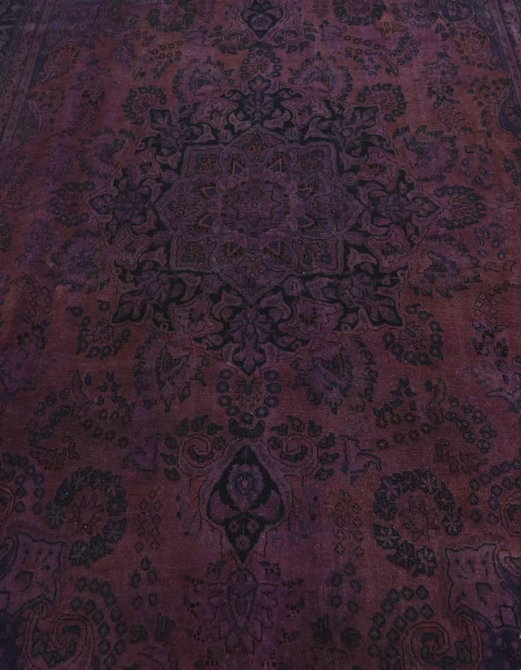Detail image of 9' 6 x 12' 10 Hand Knotted Ultra Vintage Persian Wool Rug