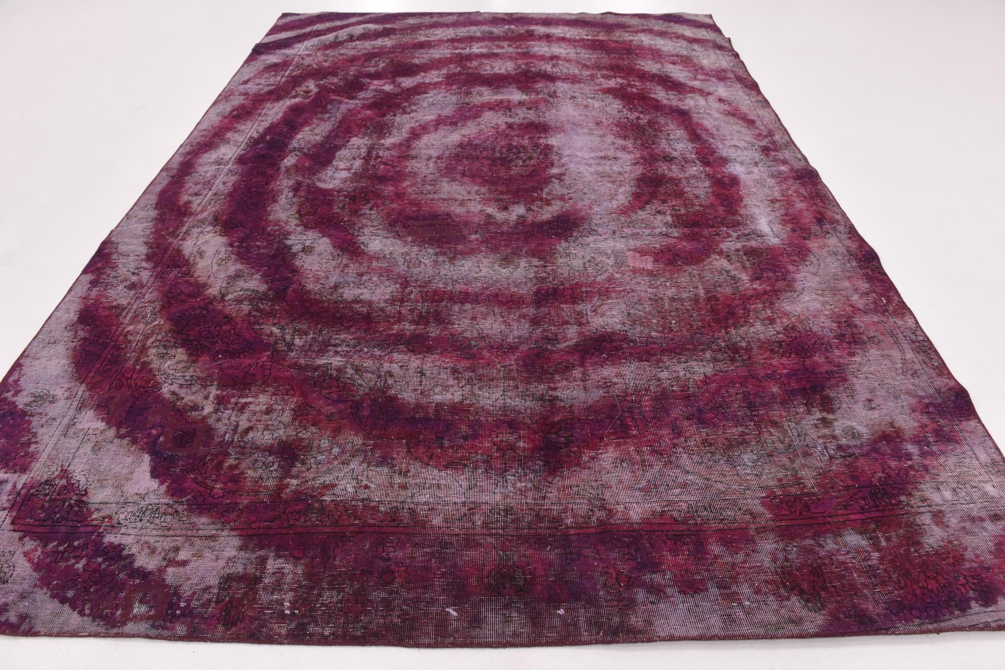 8' 4 x 11' 9 Hand Knotted Ultra Vintage Persian Wool Rug