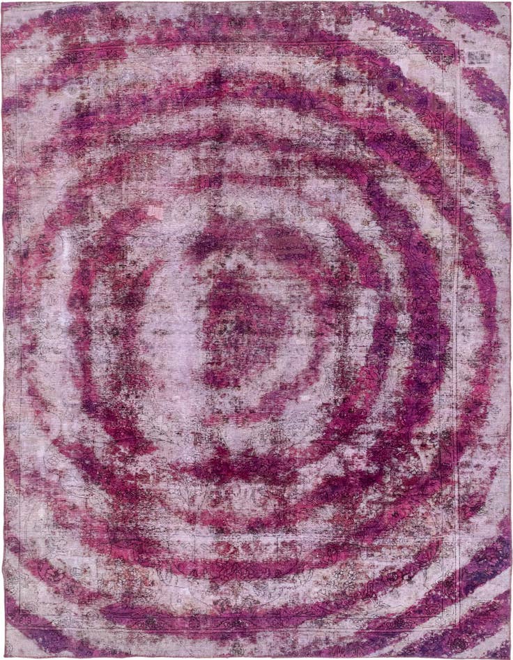 Detail image of 8' 4 x 11' 9 Hand Knotted Ultra Vintage Persian Wool Rug