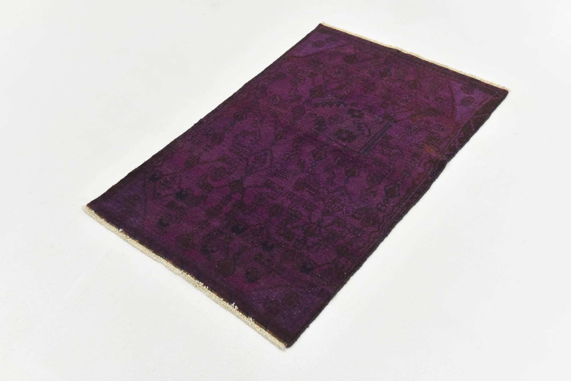 2' 7 x 4' 2 Hand Knotted Ultra Vintage Persian Wool Rug
