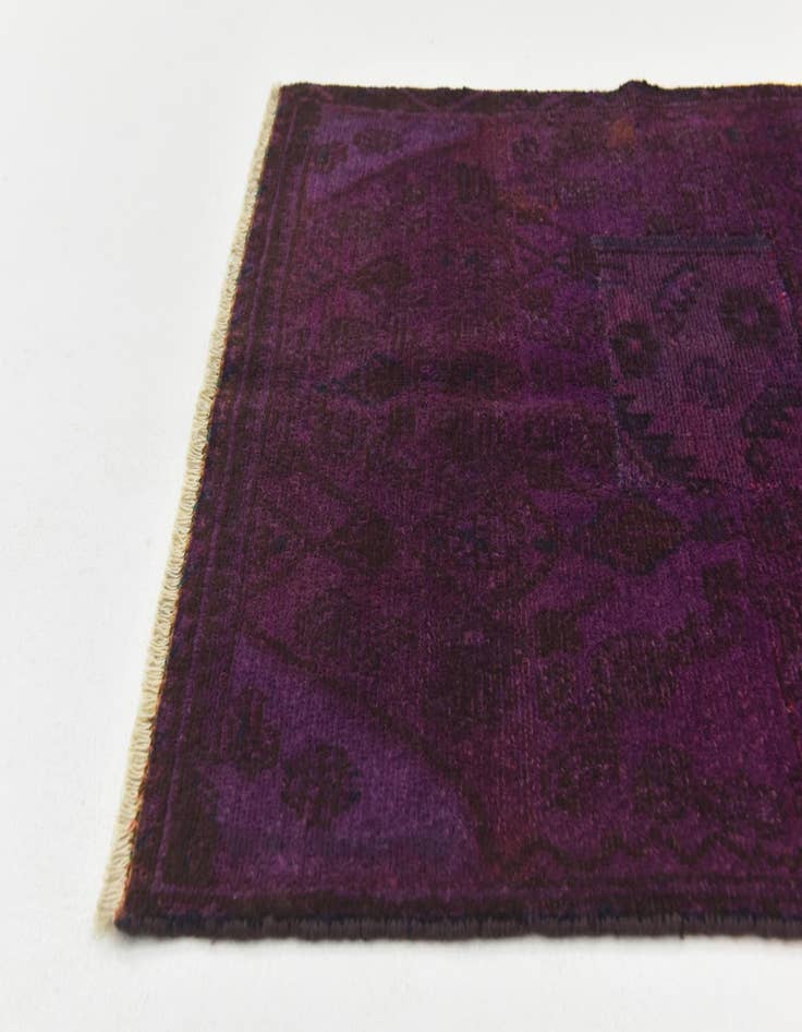 Detail image of 2' 7 x 4' 2  Hand Knotted Ultra Vintage Persian Wool Rug