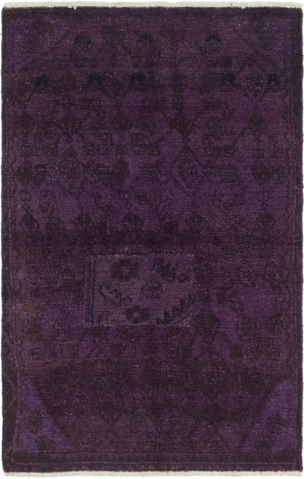Detail image of 2' 7 x 4' 2 Hand Knotted Ultra Vintage Persian Wool Rug