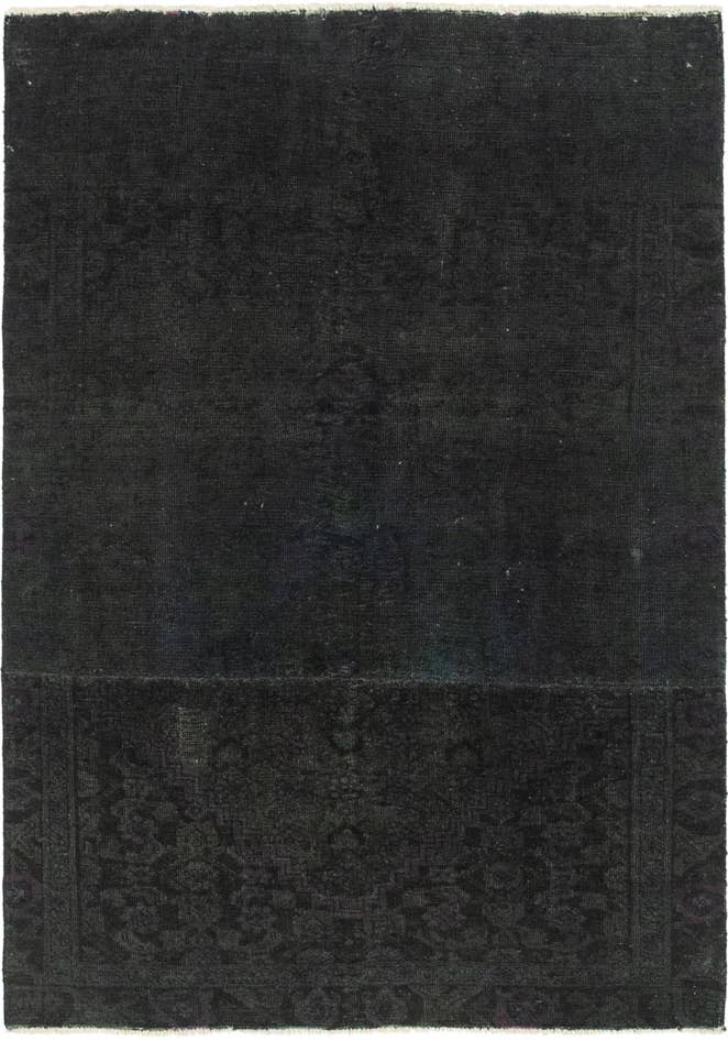Detail image of 3' 7 x 5' 2 Hand Knotted Ultra Vintage Persian Wool Rug