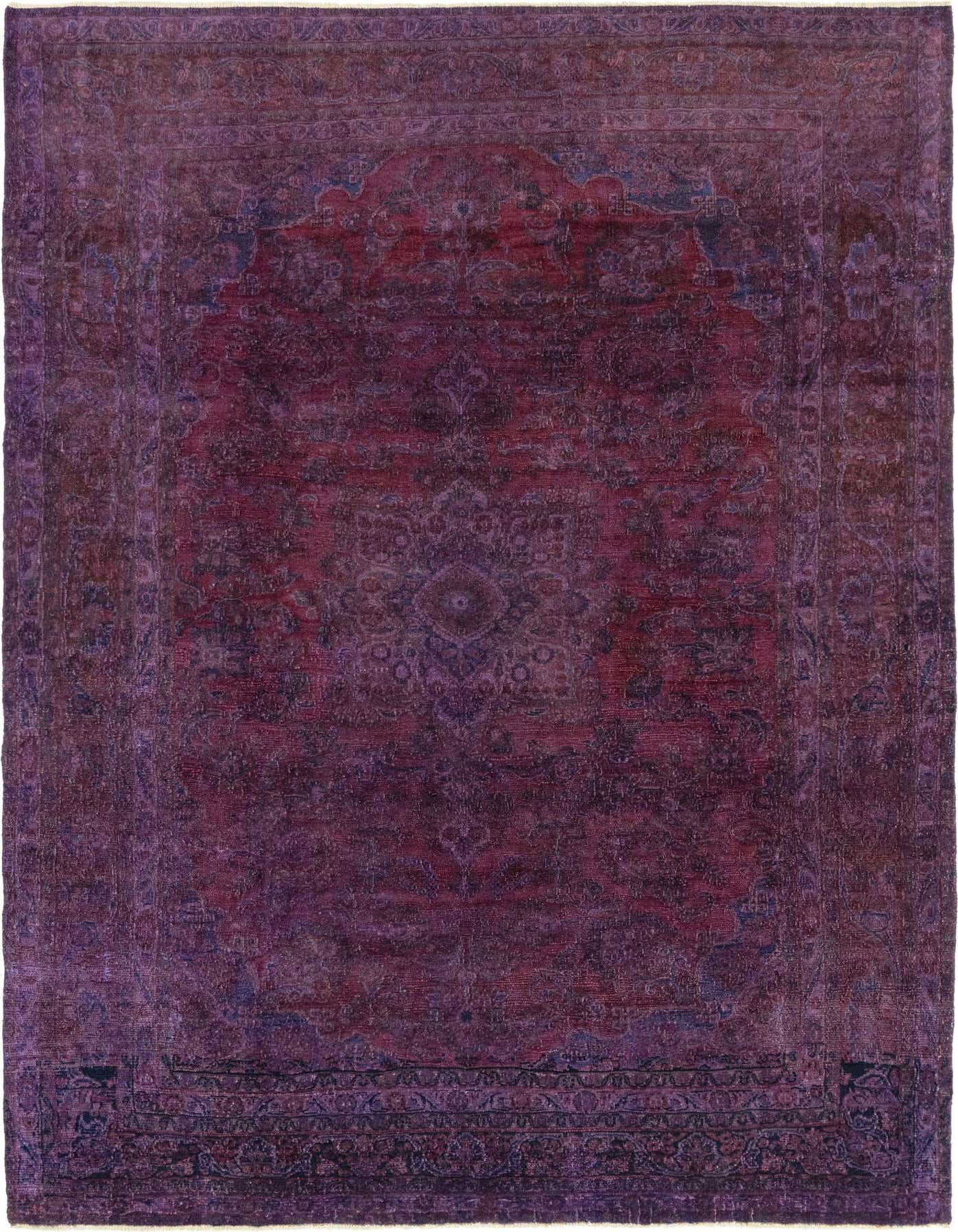 Primary image  7' 3 x 10' 6  Hand Knotted Ultra Vintage Persian Wool Rug