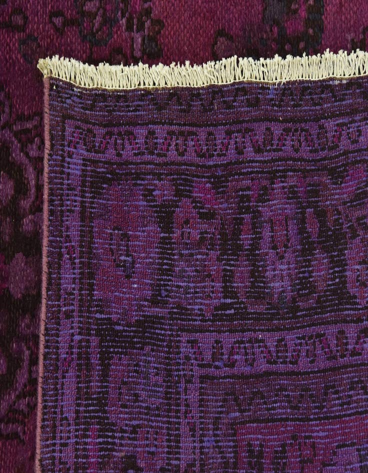 Detail image of 6' 7 x 9' 7 Hand Knotted Ultra Vintage Persian Wool Rug