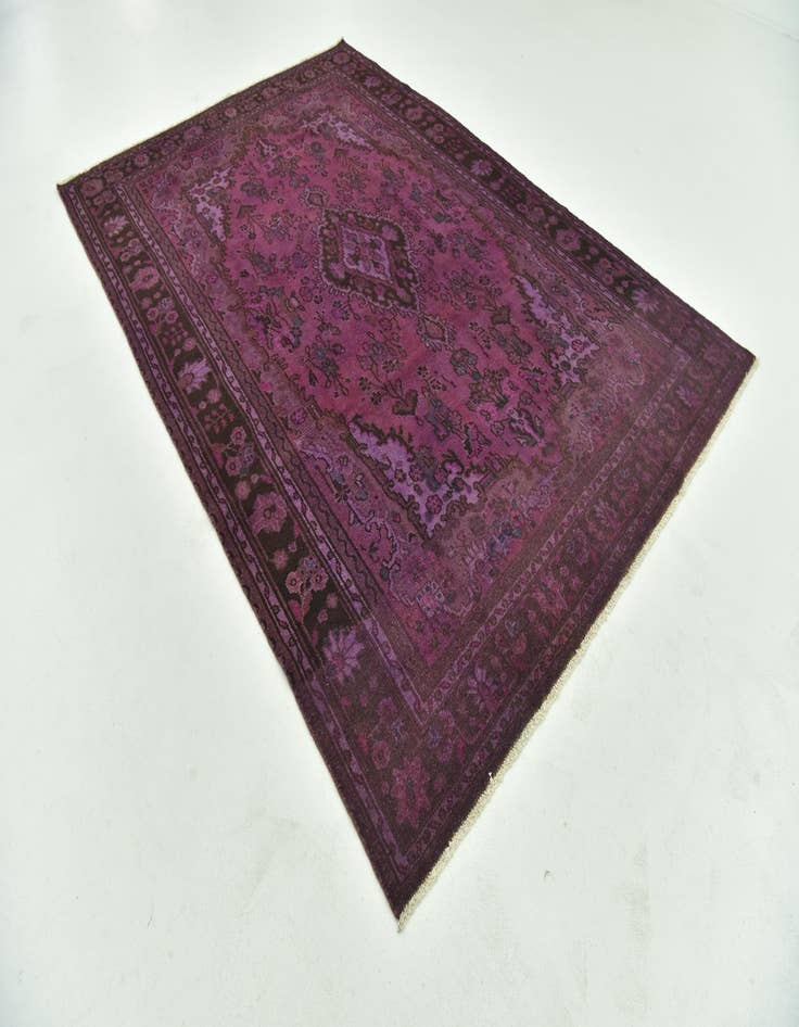 Detail image of 6' 7 x 9' 7 Hand Knotted Ultra Vintage Persian Wool Rug