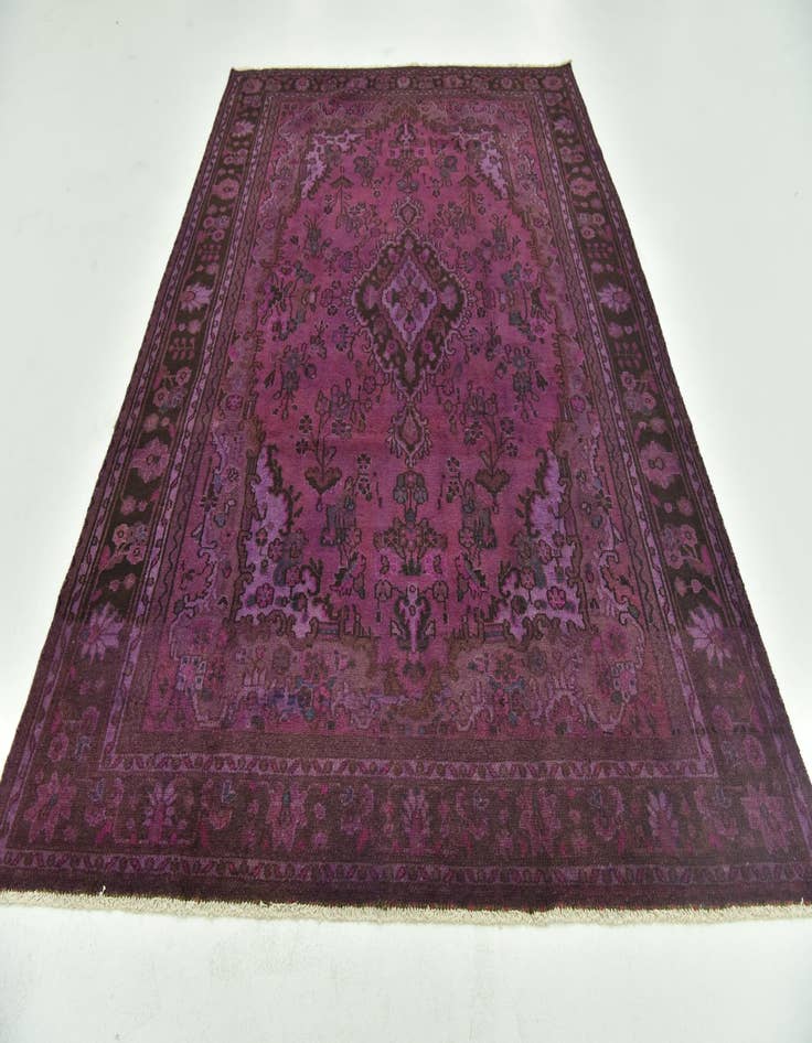 Detail image of 6' 7 x 9' 7 Hand Knotted Ultra Vintage Persian Wool Rug