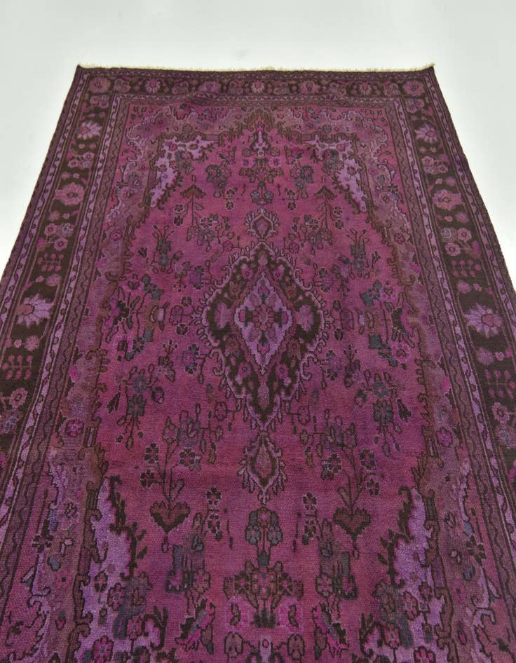 Detail image of 6' 7 x 9' 7 Hand Knotted Ultra Vintage Persian Wool Rug