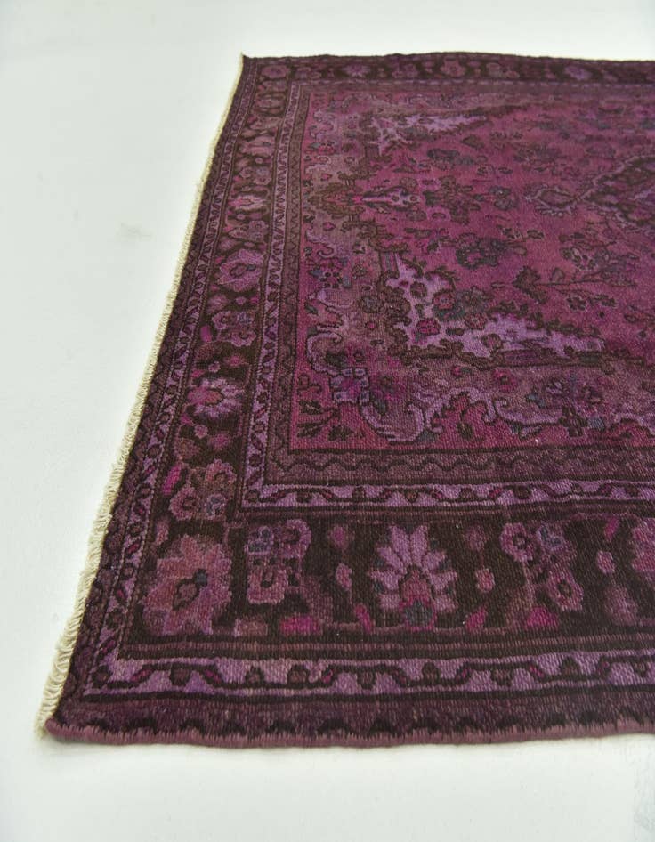 Detail image of 6' 7 x 9' 7 Hand Knotted Ultra Vintage Persian Wool Rug