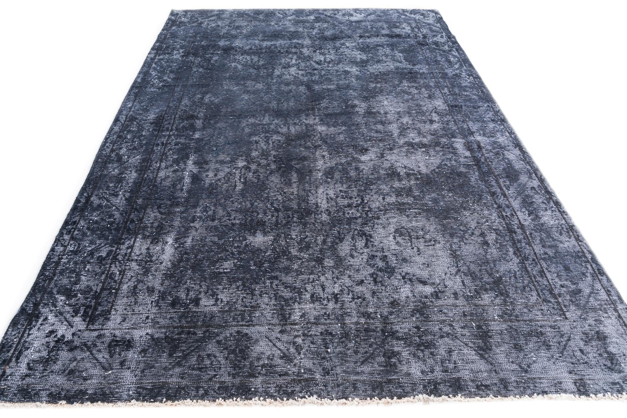 6' x 9' 5 Hand Knotted Ultra Vintage Persian Wool Rug
