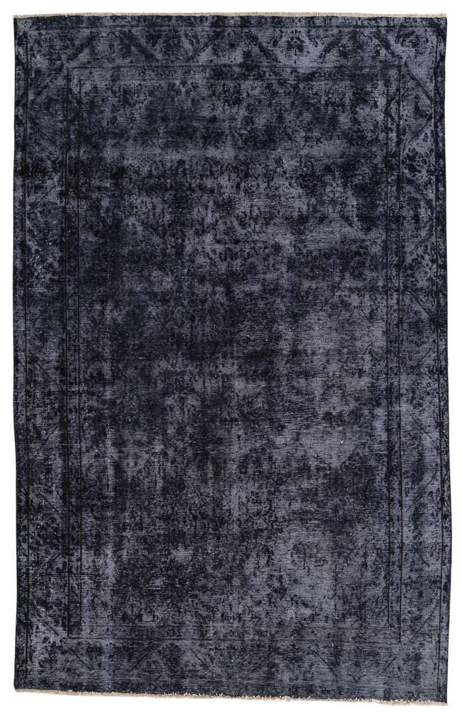 6' x 9' 5 Hand Knotted Ultra Vintage Persian Wool Rug