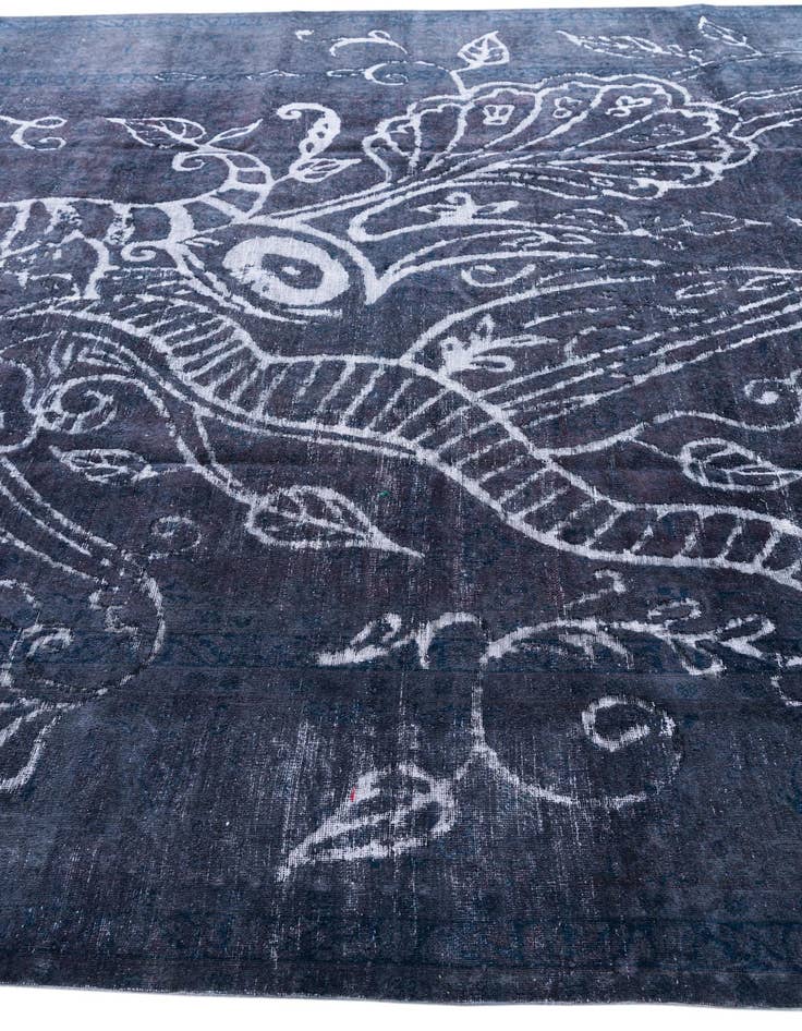 Detail image of 9' 7 x 12' 6  Hand Knotted Ultra Vintage Persian Wool Rug