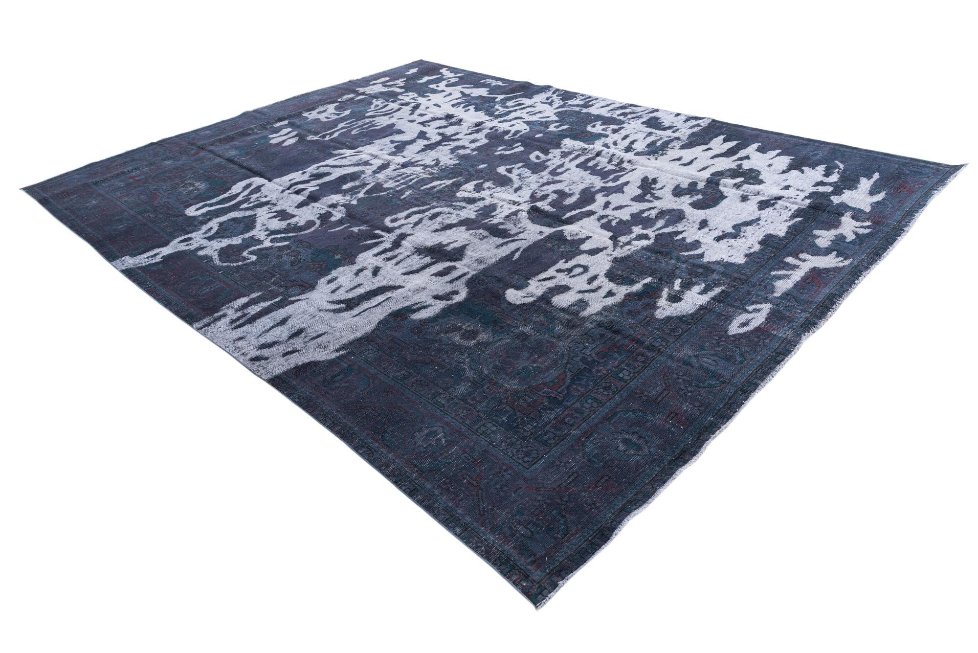 9' x 12' 1 Hand Knotted Ultra Vintage Persian Wool Rug
