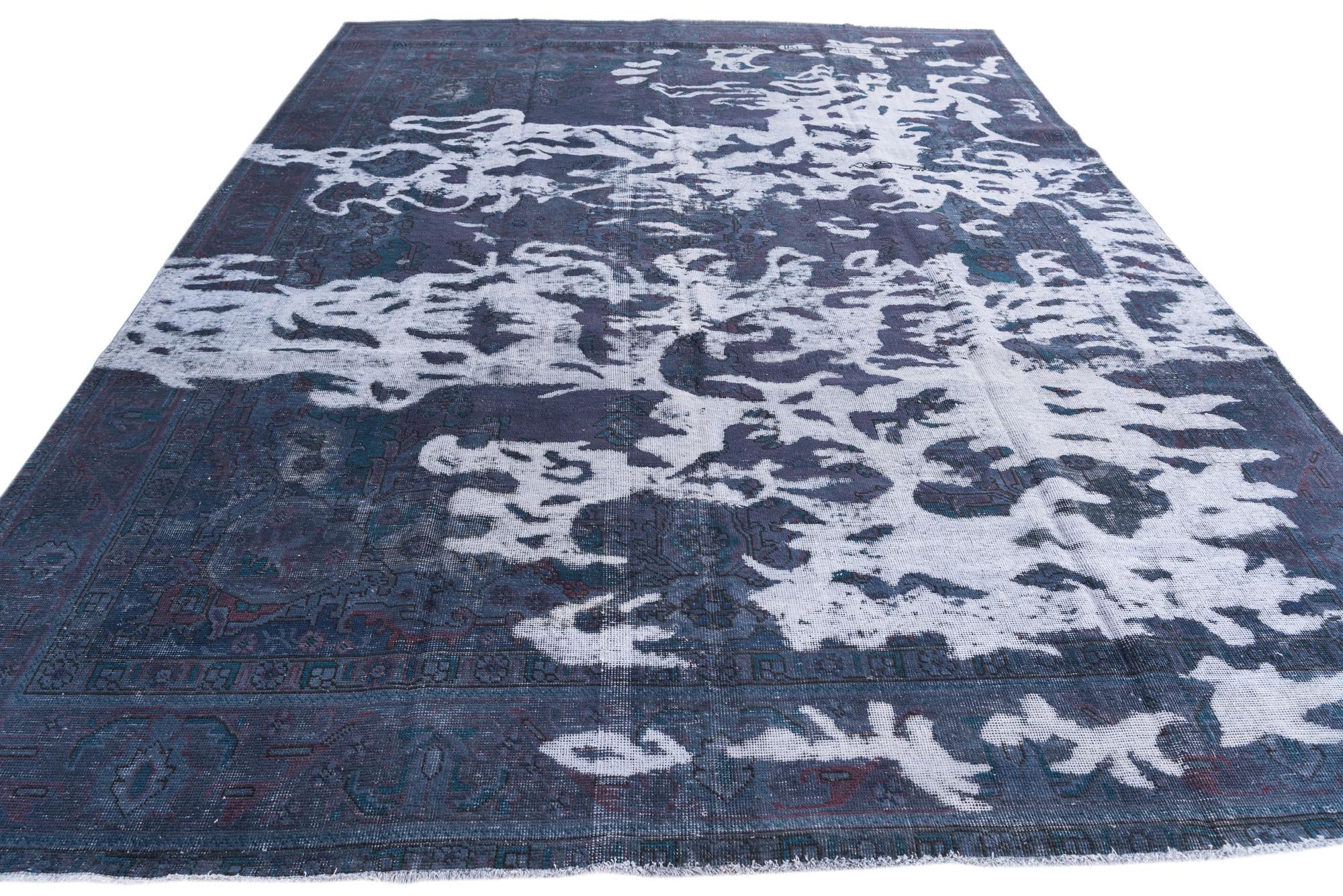 9' x 12' 1 Hand Knotted Ultra Vintage Persian Wool Rug