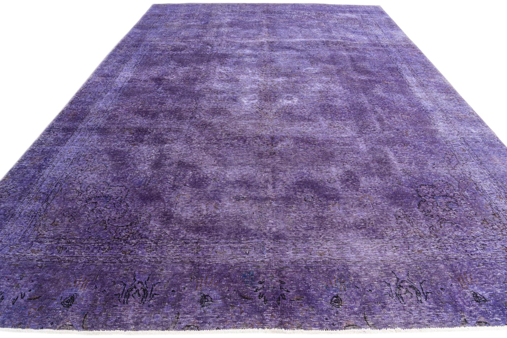 8' 7 x 12' 3 Hand Knotted Ultra Vintage Persian Wool Rug