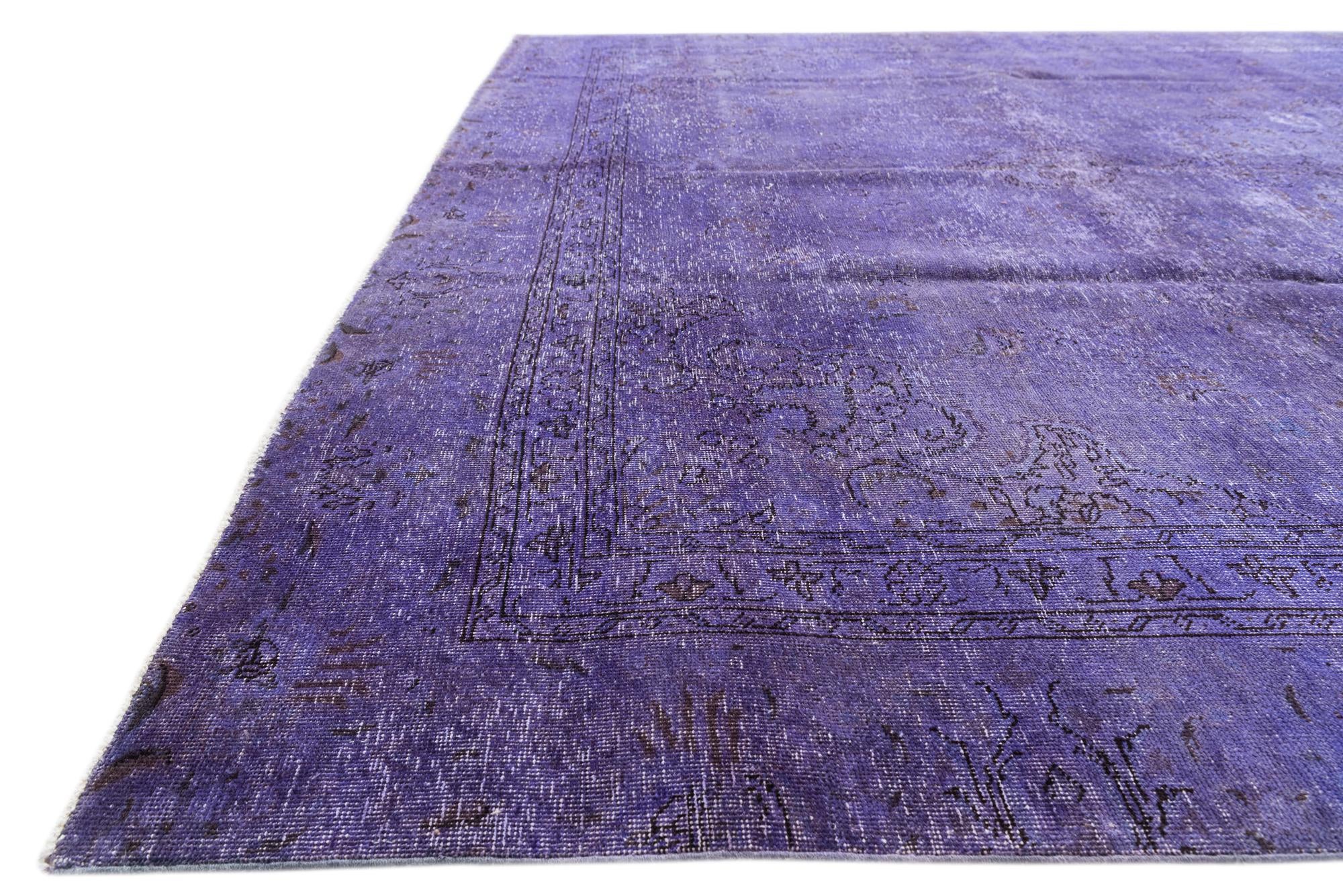 8' 7 x 12' 3 Hand Knotted Ultra Vintage Persian Wool Rug