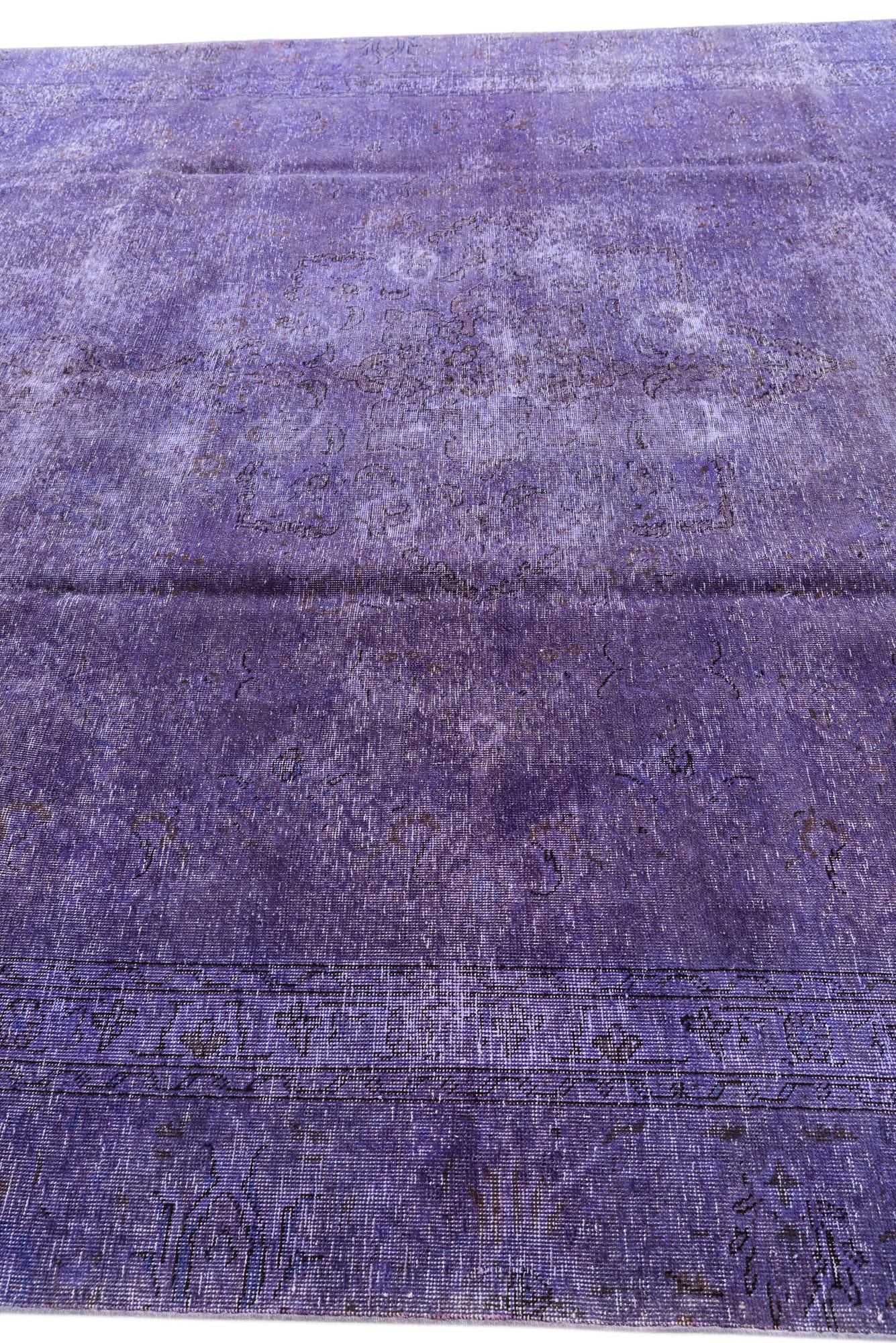 8' 7 x 12' 3 Hand Knotted Ultra Vintage Persian Wool Rug