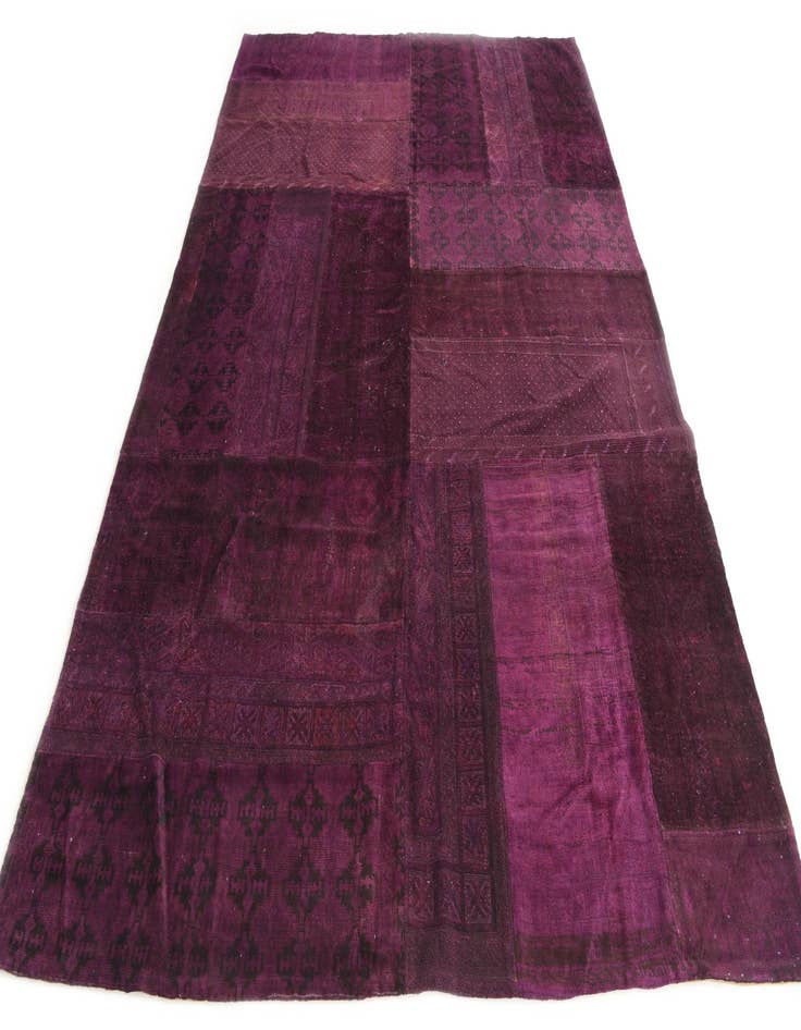 Detail image of 6' 7 x 10'  Hand Knotted Ultra Vintage Persian Wool Rug